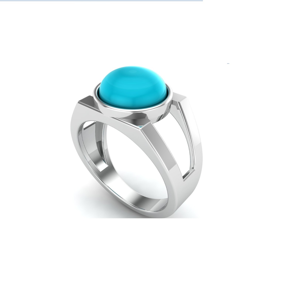 Bague turquoise argent Toscane